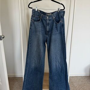 Women's Levi’s Ribcage Wide Leg Blue Jeans